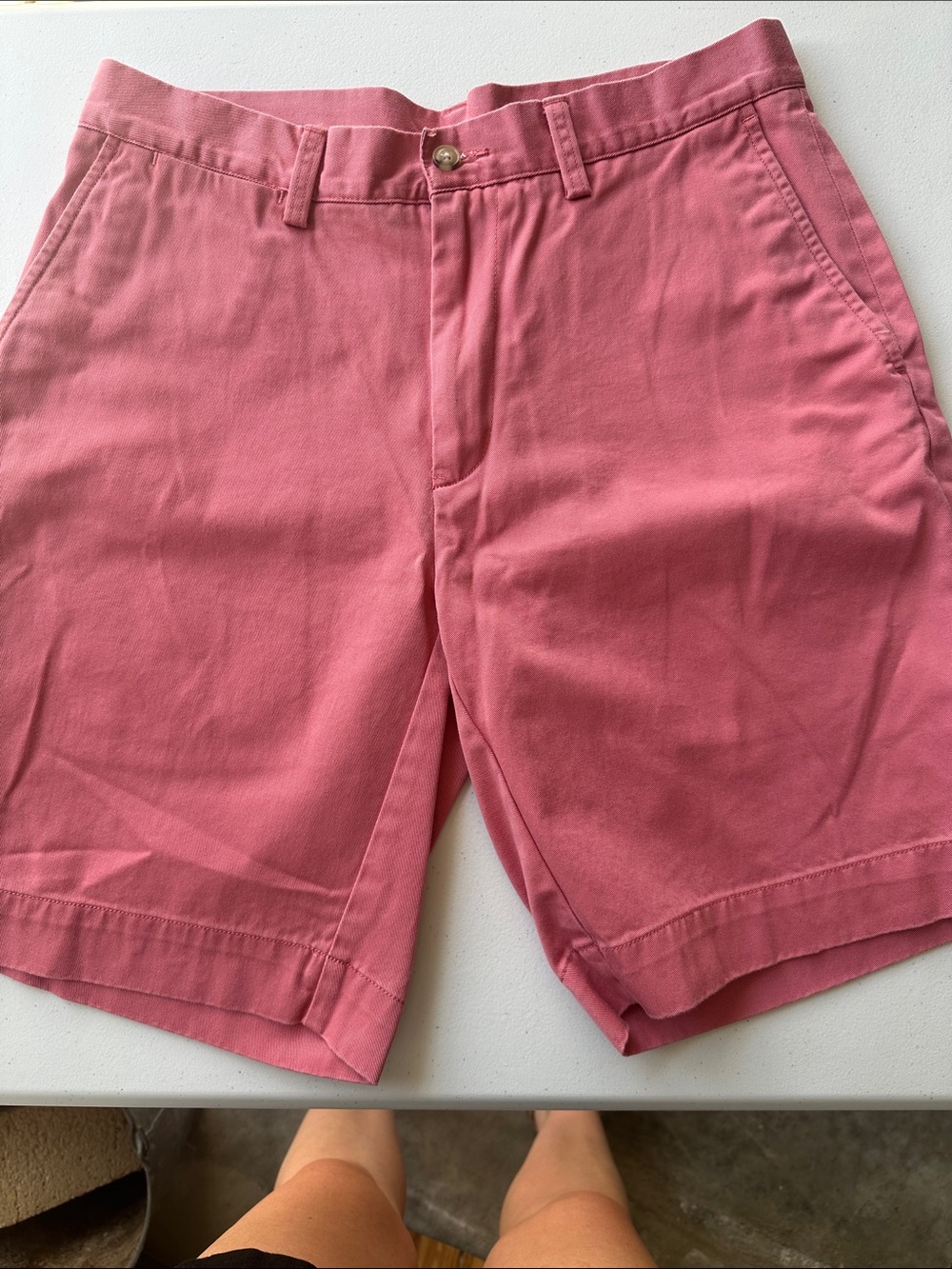 Polo by Ralph Lauren Rose Pink Flat Front Cotton Shorts